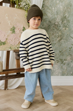 Load image into Gallery viewer, Lawrence Knit Jumper - Lawrence Stripe Cloud/Eclipse
