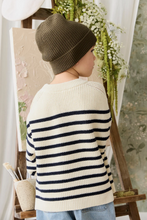 Load image into Gallery viewer, Lawrence Knit Jumper - Lawrence Stripe Cloud/Eclipse

