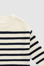 Load image into Gallery viewer, Lawrence Knit Jumper - Lawrence Stripe Cloud/Eclipse
