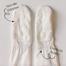 Load image into Gallery viewer, Print Layette Ruffle Footie With 2 Way Zipper - Natural Hippo

