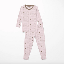 Load image into Gallery viewer, Print Long Sleeve Pajama Set - Shrinking Violet Animals
