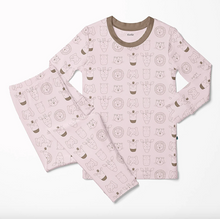 Load image into Gallery viewer, Print Long Sleeve Pajama Set - Shrinking Violet Animals
