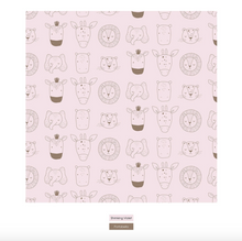 Load image into Gallery viewer, Print Long Sleeve Pajama Set - Shrinking Violet Animals
