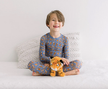 Load image into Gallery viewer, Print Long Sleeve Pajama Set - Moonlight Tiger
