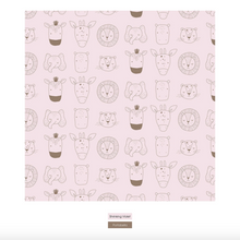 Load image into Gallery viewer, Print Footie With 2 Way Zipper - Shrinking Violet Animals

