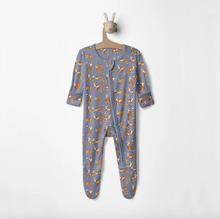 Load image into Gallery viewer, Print Footie With 2 Way Zipper - Moonlight Tiger
