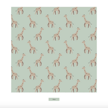 Load image into Gallery viewer, Print Long Sleeve Pajama Set - Aloe Giraffe
