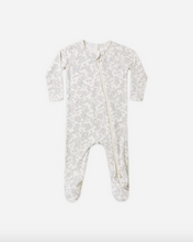 Load image into Gallery viewer, Bamboo Zip Footie - Cloud Floral
