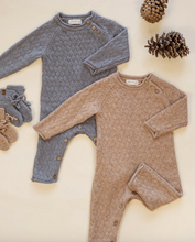 Load image into Gallery viewer, Cozy Heather Knit Jumpsuit - Heathered Slate
