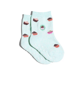 Kids Socks That Provide Meals Blue Cupcakes