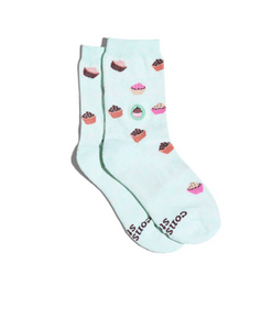 Kids Socks That Provide Meals Blue Cupcakes