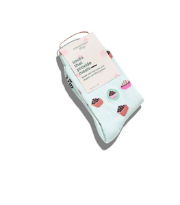 Kids Socks That Provide Meals Blue Cupcakes