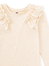 Load image into Gallery viewer, Long Sleeve Lace Trim Top - Oatmeal Heather
