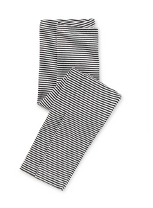 Striped Leggings - Jet Black