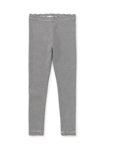 Striped Leggings - Jet Black
