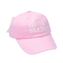 Load image into Gallery viewer, Little Sister Bow Baseball Hat Pink (Baby/Toddler)
