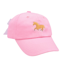 Load image into Gallery viewer, Pony Bow Baseball Hat Pink (Baby/Youth)

