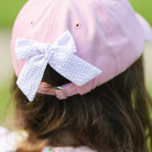 Pony Bow Baseball Hat Pink (Baby/Youth)