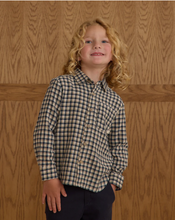 Load image into Gallery viewer, Collared Long Sleeve Shirt Navy Check
