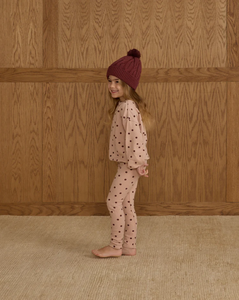 Spongey Knit Set Polka Dot
