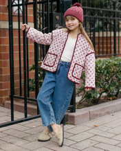 Load image into Gallery viewer, Quilted Jacket Blush Fleur
