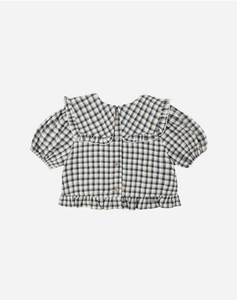 Prairie Blouse Navy Check