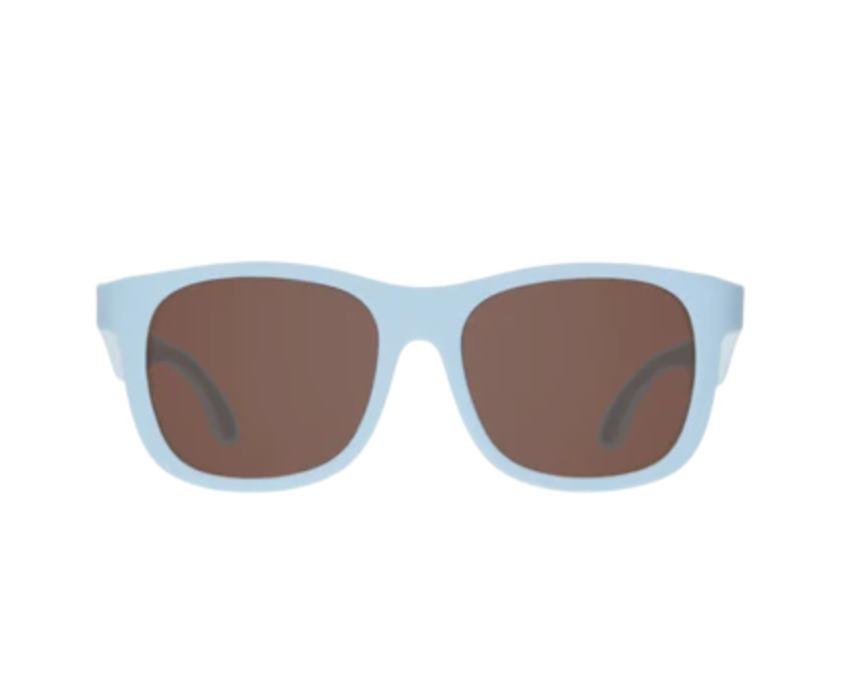 Baby Blue With Amber Lens Navigator Sunglasses