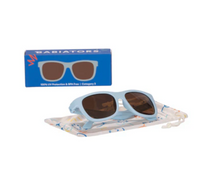 Load image into Gallery viewer, Baby Blue With Amber Lens Navigator Sunglasses
