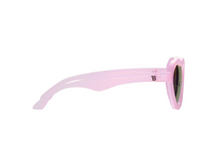 Load image into Gallery viewer, Frosted Pink Heart Sunglasses With Mirrored Lens
