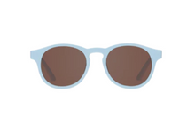 Load image into Gallery viewer, Baby Blue Keyhole Sunglasses With Amber Lens
