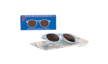 Load image into Gallery viewer, Baby Blue Keyhole Sunglasses With Amber Lens
