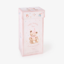 Load image into Gallery viewer, O/S Pink Birthday Bear In Gift Box
