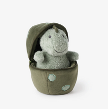 Load image into Gallery viewer, Dinosaur &amp; Egg Plush Toy - Sage

