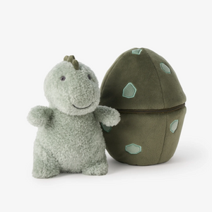 Dinosaur & Egg Plush Toy - Sage