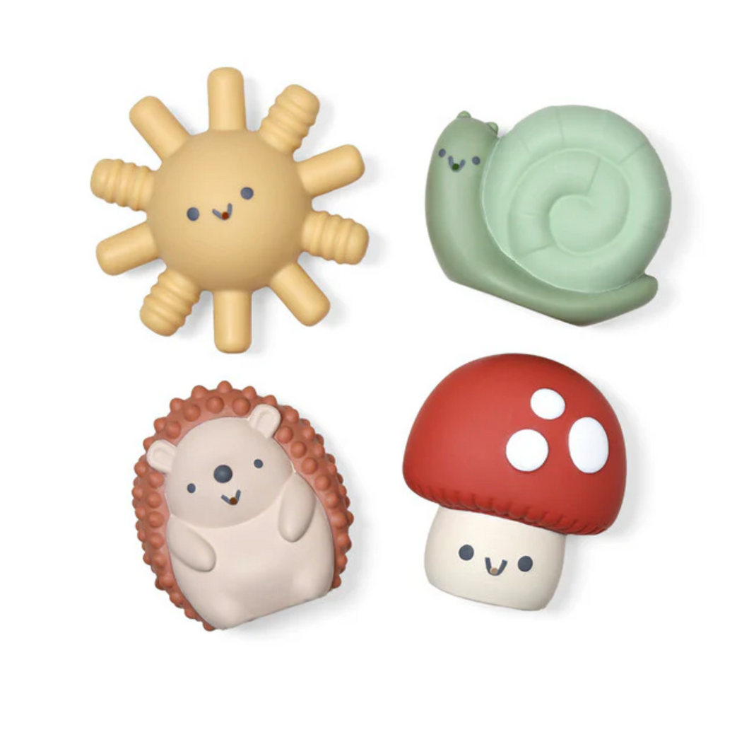 Itzy Squirt 4 Pack Of Soft Bath Toys