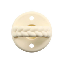 Load image into Gallery viewer, Sweetie Soother Pacifier Set 2 Pack Toast + Buttercream Braids
