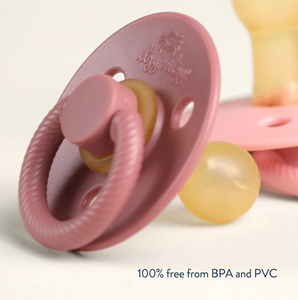 Itzy Soother Natural Rubber Paci Sets Blossom + Rosewood