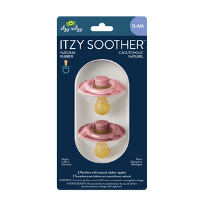 Itzy Soother Natural Rubber Paci Sets Blossom + Rosewood