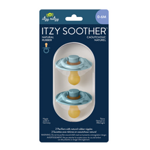 Load image into Gallery viewer, Itzy Soother Natural Rubber Paci Sets Harbor + Toast
