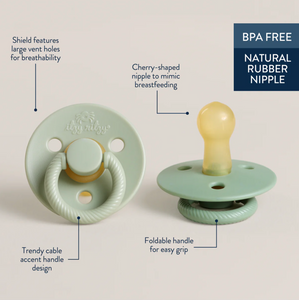Itzy Soother Natural Rubber Paci Sets Succulent + Agave