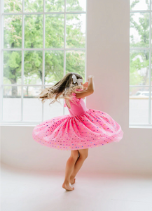 Olivia Dress In Pink Confetti