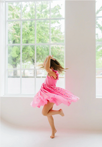 Olivia Dress In Pink Confetti