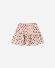 Load image into Gallery viewer, Tiered Mini Skirt - Blush Fleur
