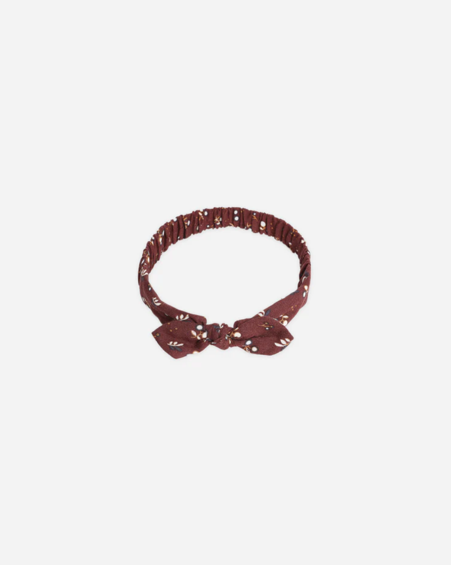 Baby Bow Headband - Harvest Berry