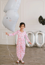 Load image into Gallery viewer, Long Sleeve Leggy Romper In Floral Ghost
