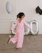 Load image into Gallery viewer, Long Sleeve Leggy Romper In Floral Ghost
