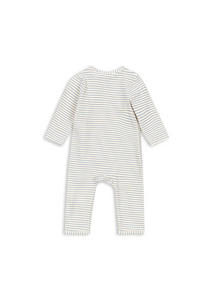 Basic Newborn Onesie Stripe Blue