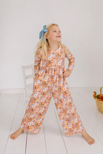 Load image into Gallery viewer, Long Sleeve Leggy Romper - Pumpkin Bouquet
