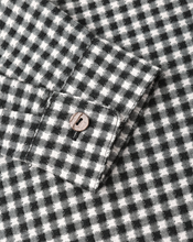 Load image into Gallery viewer, Collared Long Sleeve Shirt - Black Gingham
