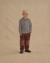 Load image into Gallery viewer, Collared Long Sleeve Shirt - Black Gingham
